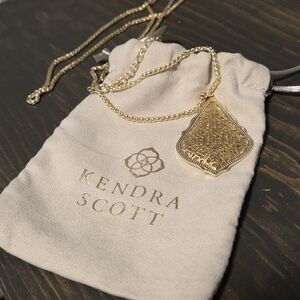 Kendra Scott Gold Filigree Pendant Necklace